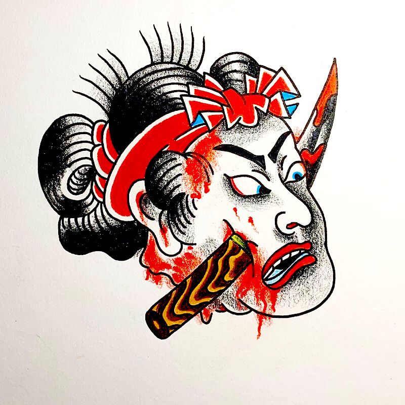 Gabriele Papa vis tattoo